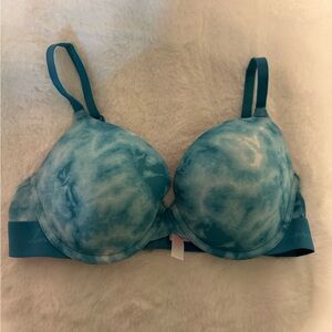 PINK Victoria's Secret Blue Tie-Dye Bra